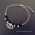 Chain Evil Eye Gold Bracelet Crystal Beads Pendant Bracelet